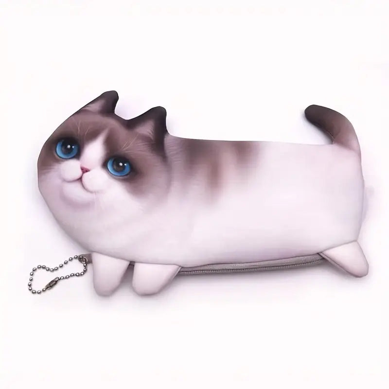 Simulation Cat Pouch - Pencil, Cosmetics, Pens Case