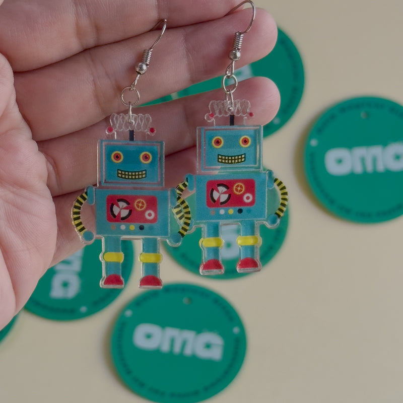 Robot Earrings / Studs