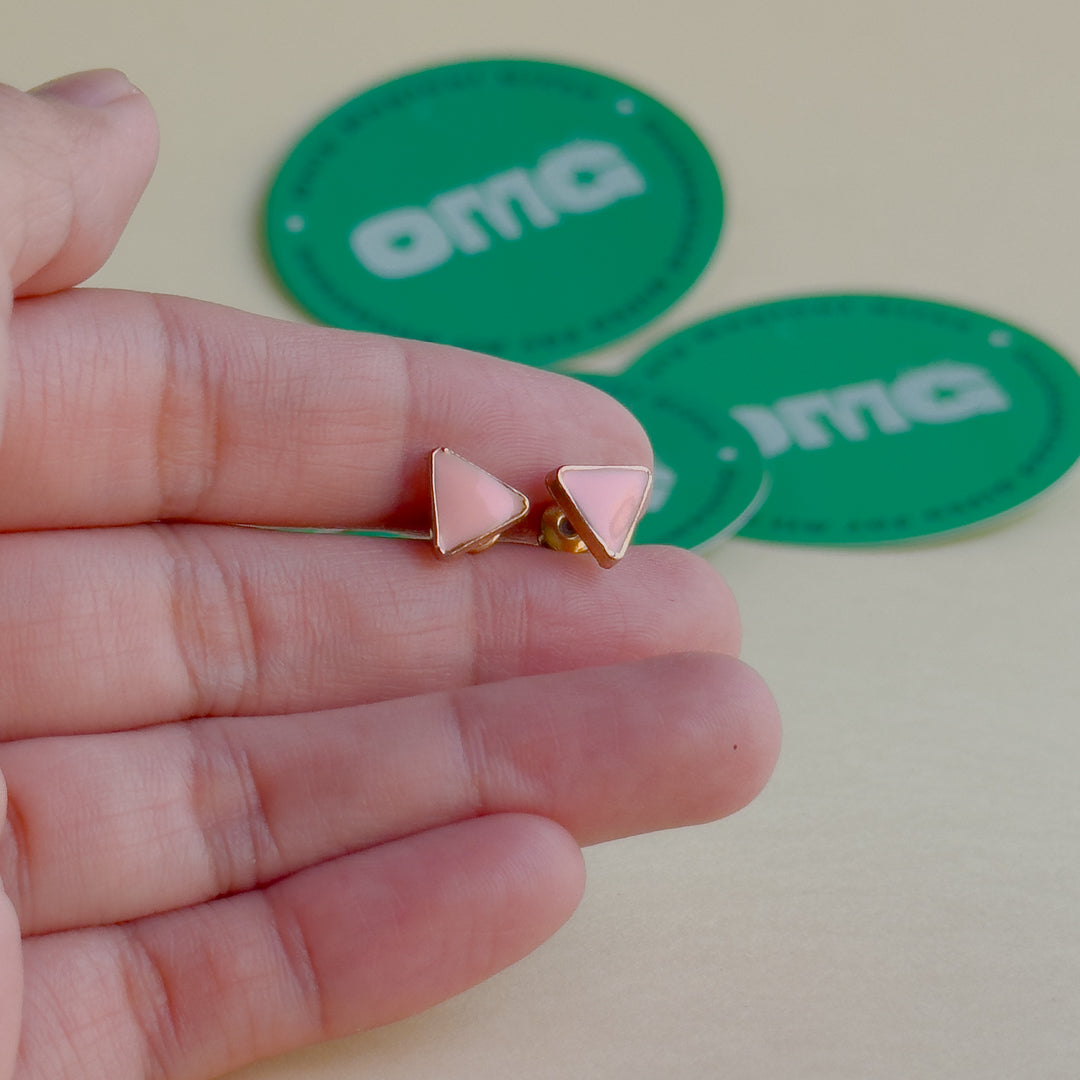 Triangular Shaped Earrings / Studs