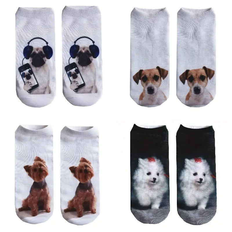 Dog Printed Socks Only Magical Gifts