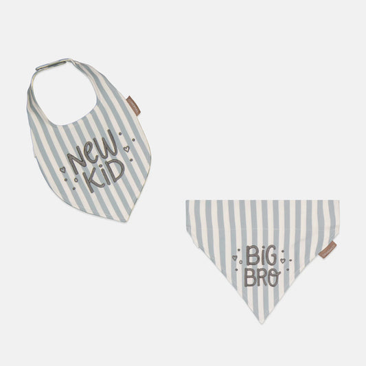 Stripe Bandana & Baby Bib