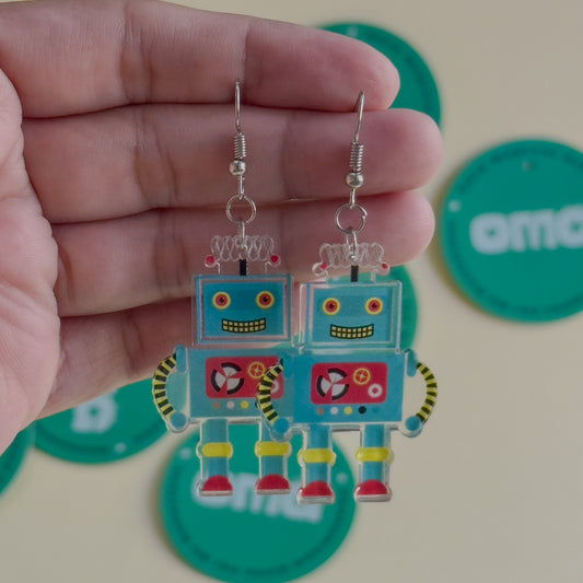 Robot Earrings / Studs