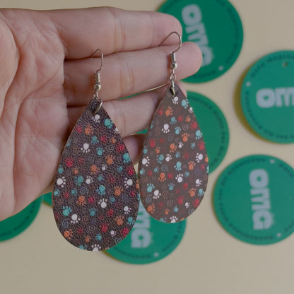 Paw Prints Earrings / Studs