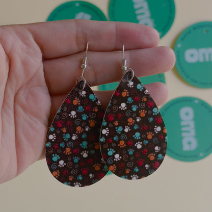 Leather Dangle / Earrings / Lightweight