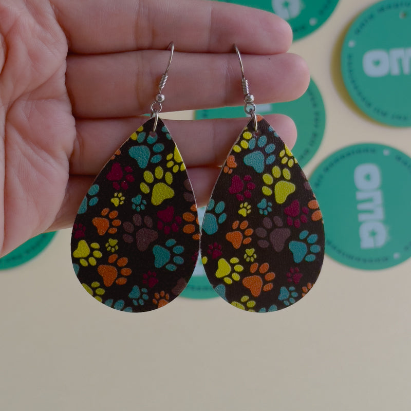 Paw Prints Earrings / Studs