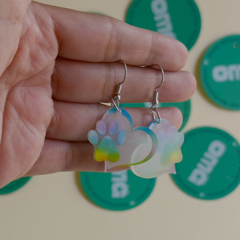 Paw Prints Earrings / Studs