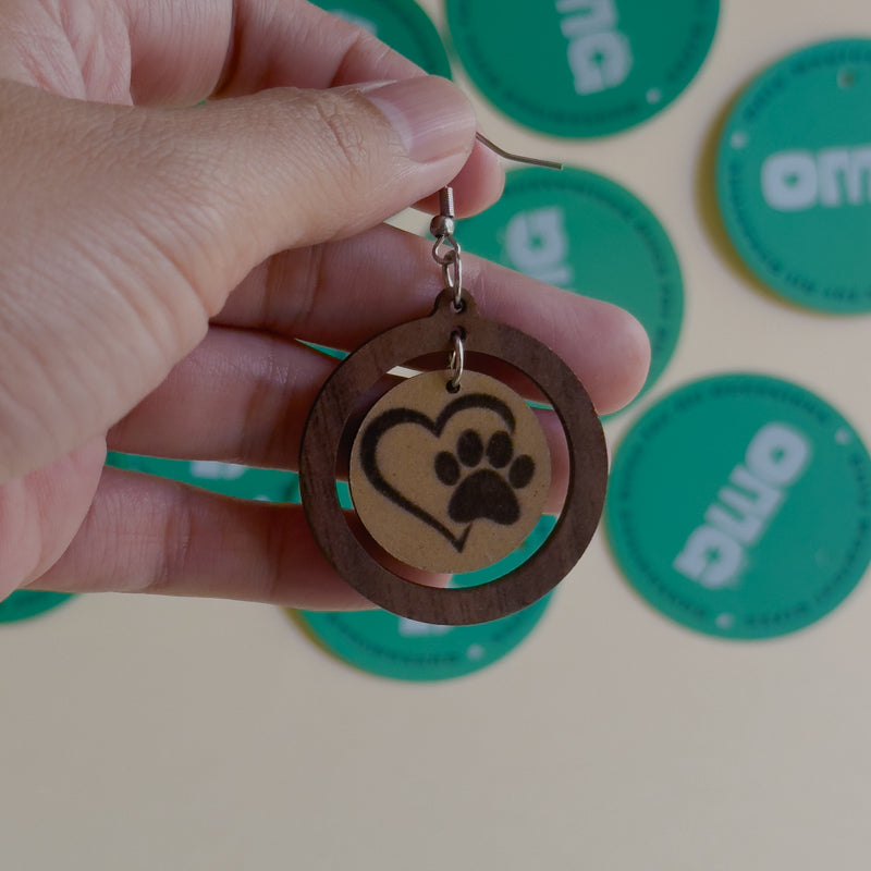 Paw Prints Earrings / Studs