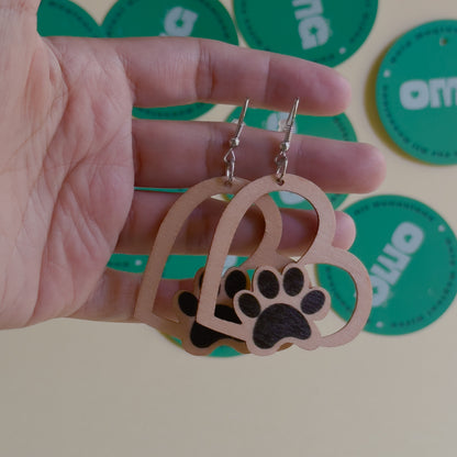 Paw Prints Earrings / Studs