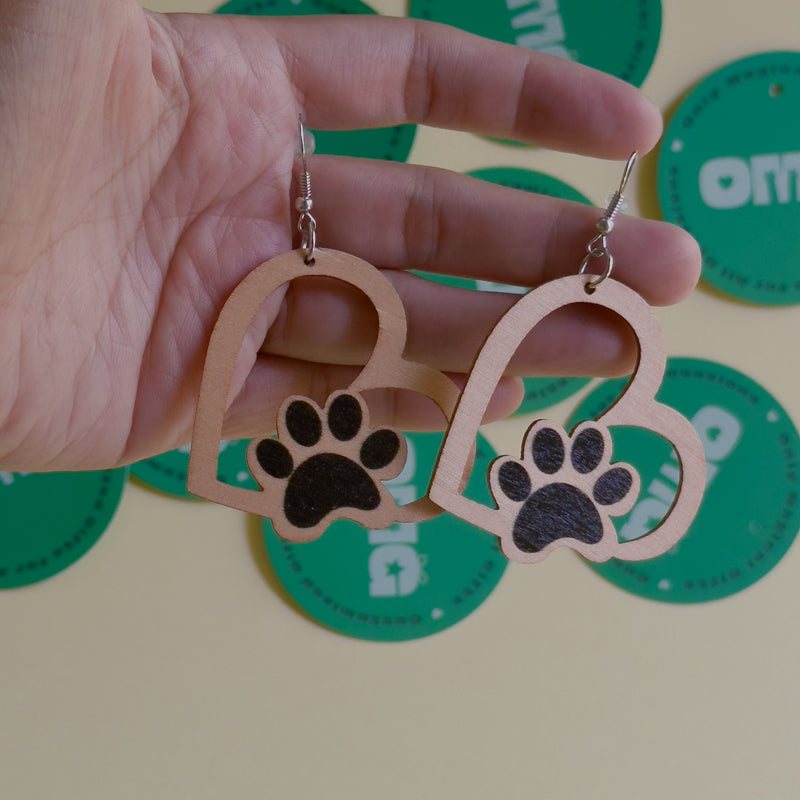 Paw Prints Earrings / Studs