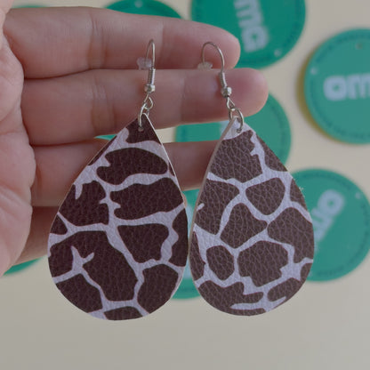 Leather Dangle / Earrings / Lightweight