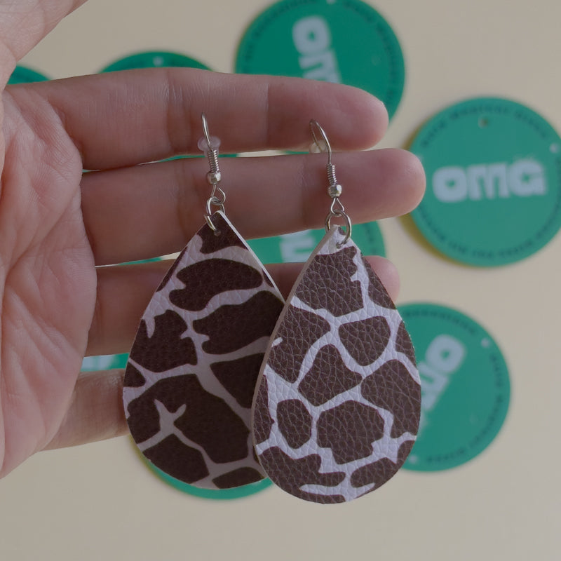 Leather Dangle / Earrings / Lightweight