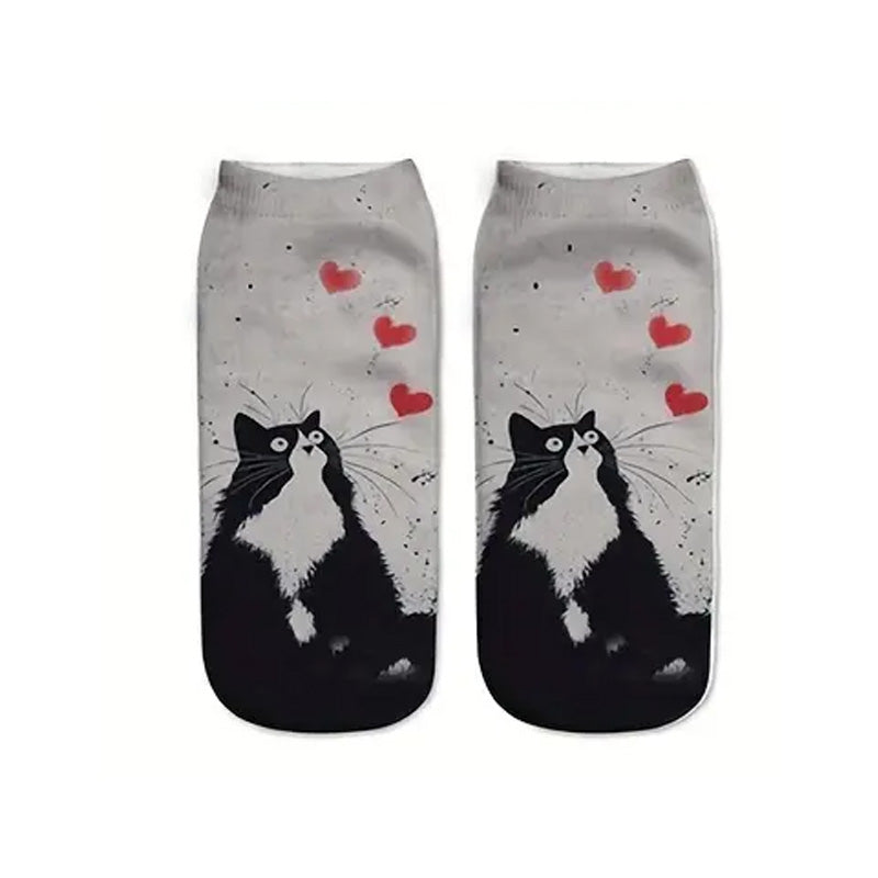 Cat Printed Socks