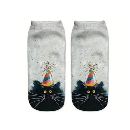 Cat Printed Socks