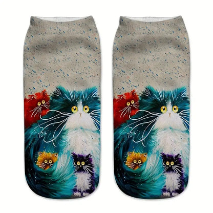 Cat Printed Socks