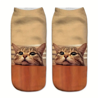 Cat Printed Socks