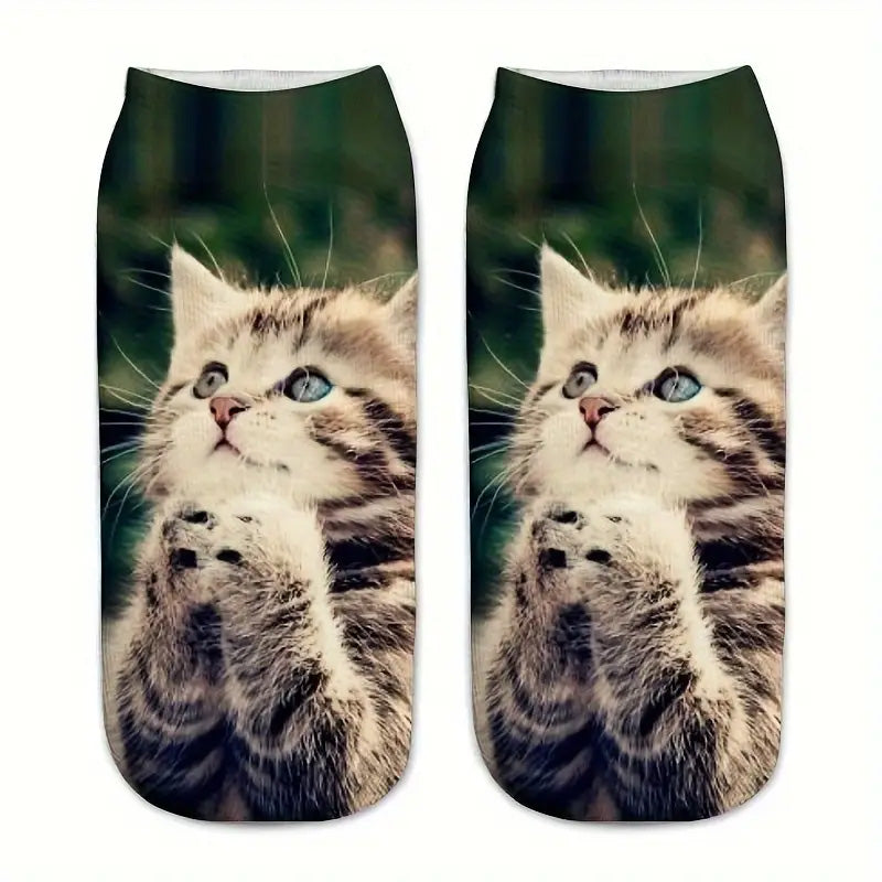 Cat Printed Socks