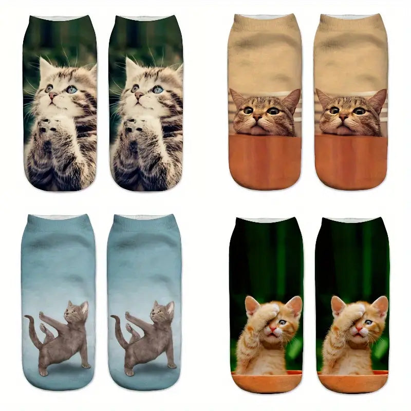 Cat Printed Socks