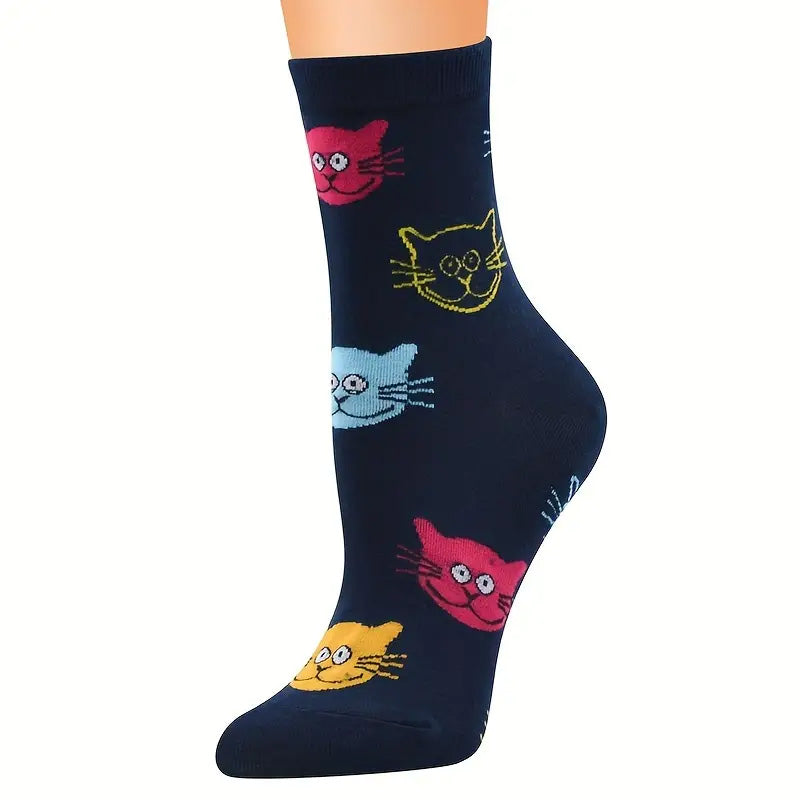 Cat Printed Socks