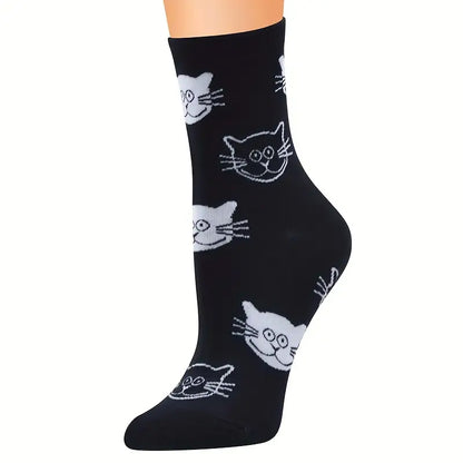 Cat Printed Socks