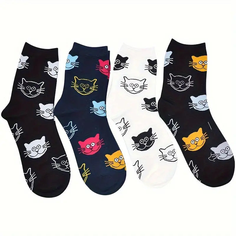 Cat Printed Socks