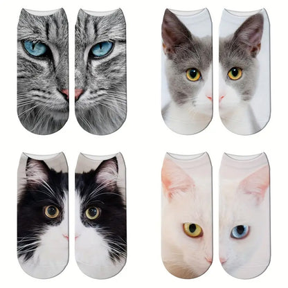 Cat Printed Socks