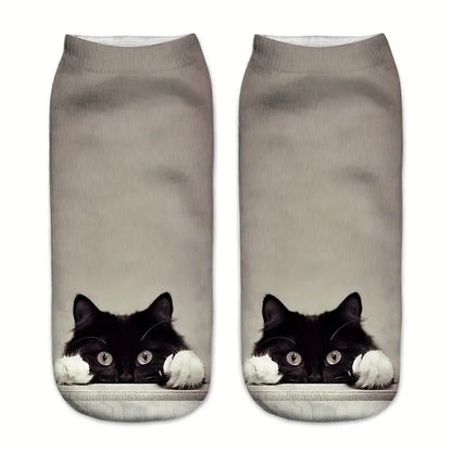 Cat Printed Socks