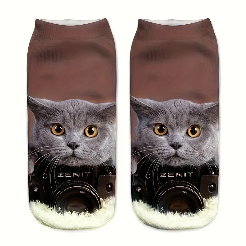 Cat Printed Socks