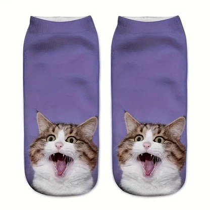 Cat Printed Socks