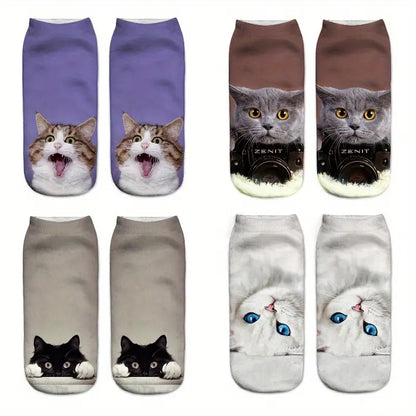 Cat Printed Socks